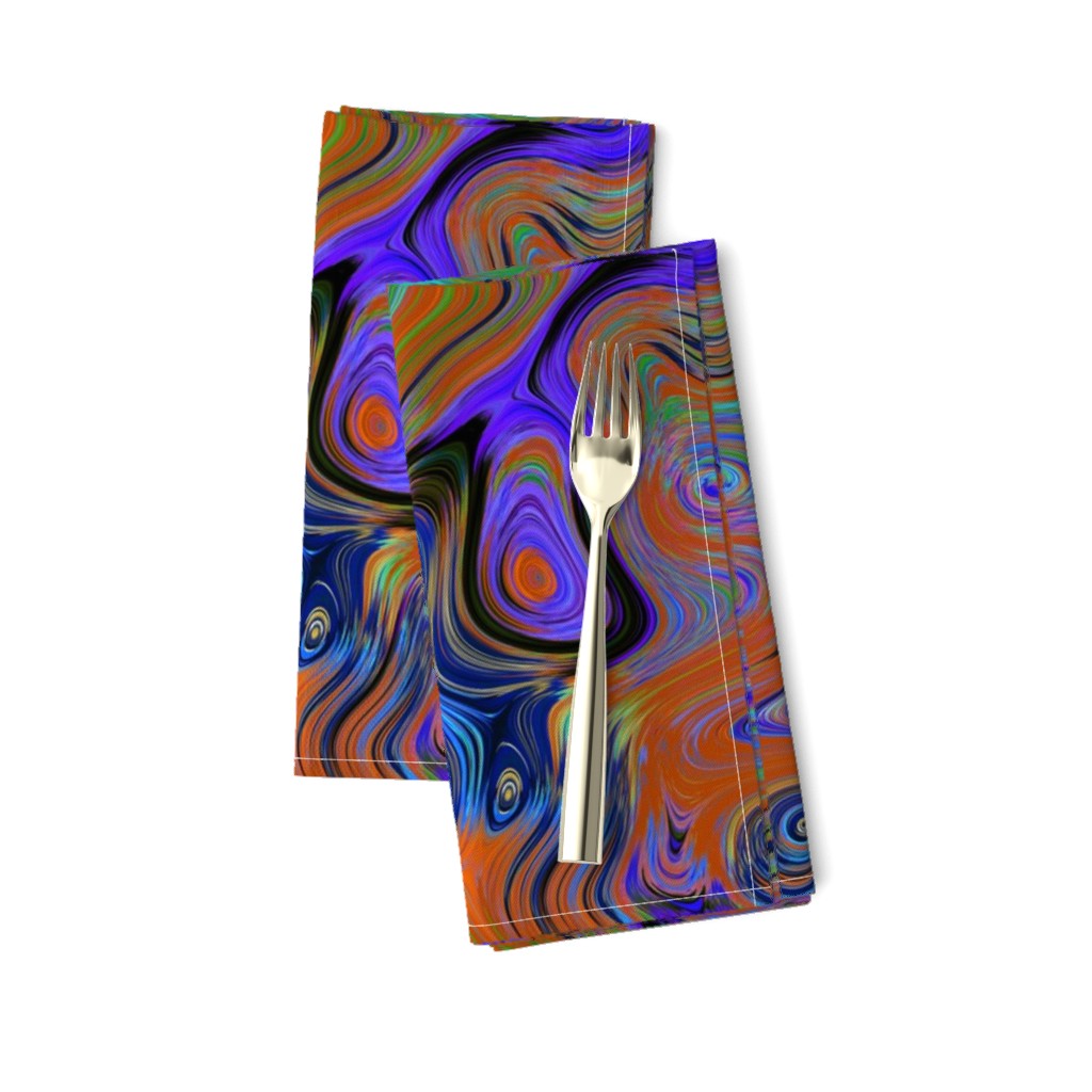 PEACOCK ABSTRACT LAVA LAMP PURPLE ORANGE BURNT liquid PSYCHEDELIC FEVER