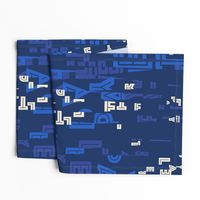 letter play - navy/cobalt/sand