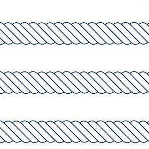 16-03m Nautical Navy Blue Stripe Rope Sailing Ocean_Miss Chiff Designs