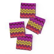 CHEVRON 1 LAMP PSYCHEDELIC FEVER FUCHSIA YELLOW