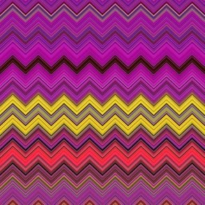 CHEVRON 1 LAMP PSYCHEDELIC FEVER FUCHSIA YELLOW