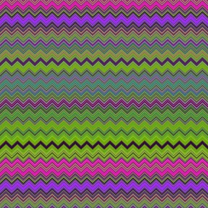 CHEVRON 1 LAMP PSYCHEDELIC FEVER GREEN LIME VIOLET FUCHSIA PINK