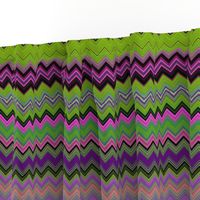 CHEVRON 3 LAMP PSYCHEDELIC FEVER GREEN LIME VIOLET FUCHSIA PINK