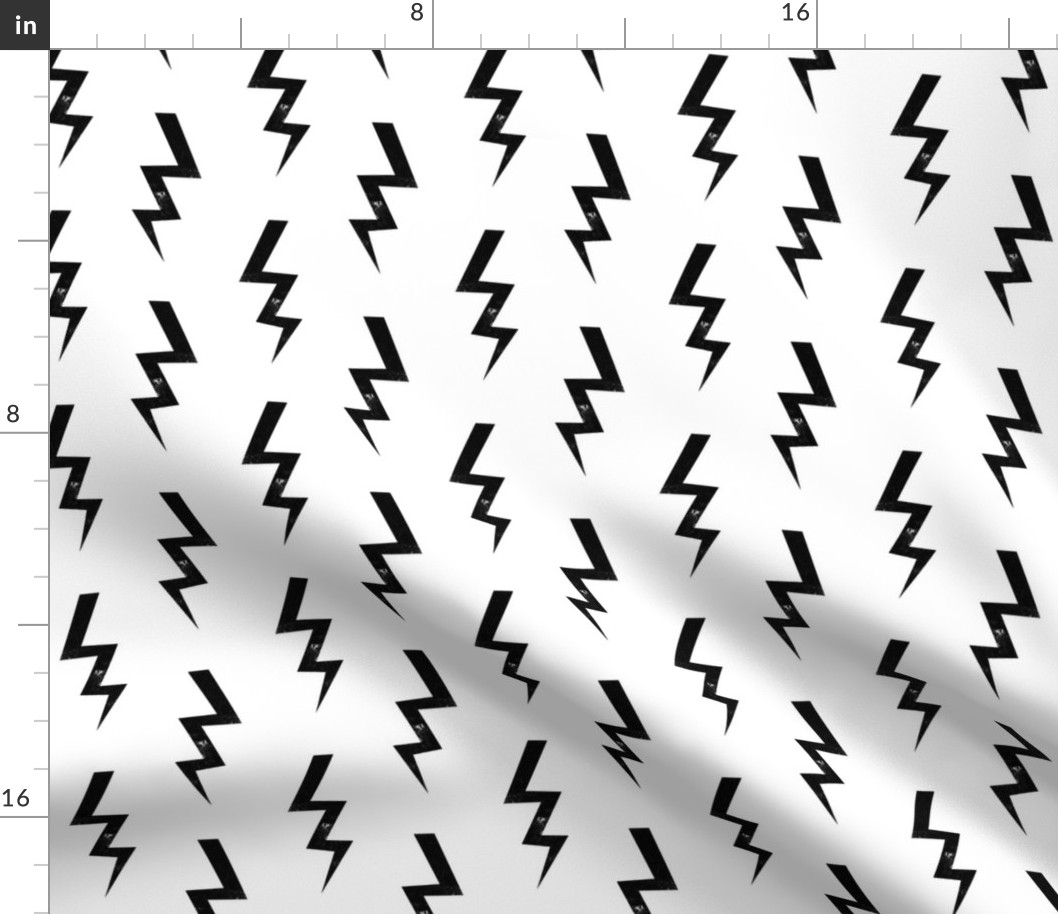 bolt fabric halloween lightning bolt design super hero bolt design bw