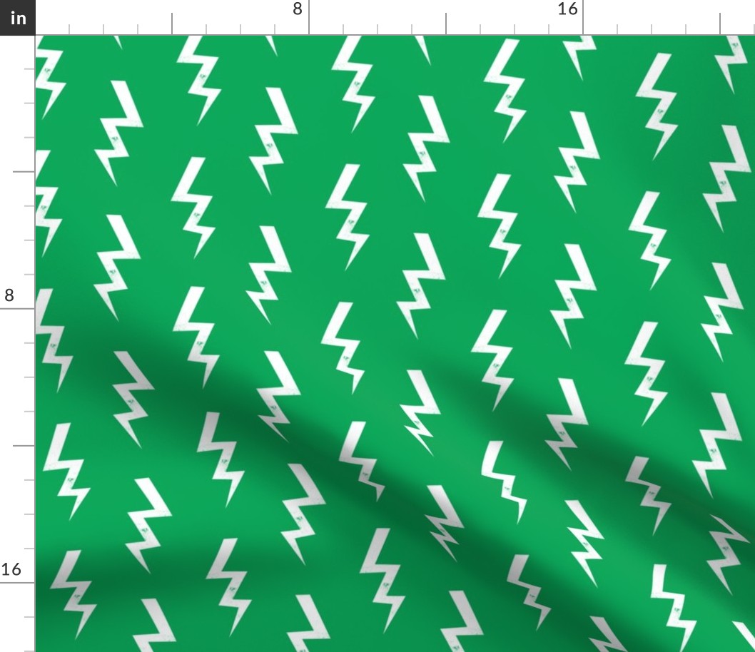 bolt fabric halloween lightning bolt design super hero bolt design green