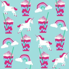unicorn coffee iced coffees and unicorns blue
