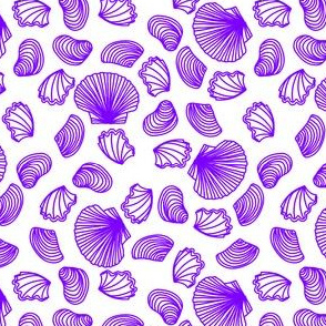 Seashells (light purple on white)