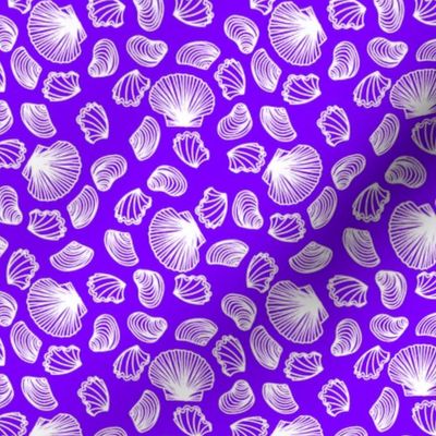 Seashells (white on light purple)