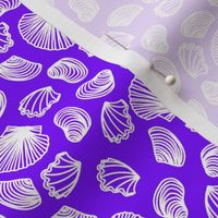 Seashells (white on light purple)