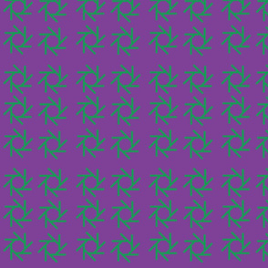 Linear Circles Lime Periwinkle