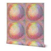 GLOBE TILES SWEET SPRING SUNRISE MARBLED IN PINK AND GREEN