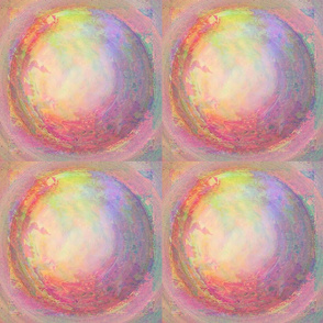 GLOBE TILES SWEET SPRING SUNRISE MARBLED IN PINK AND GREEN