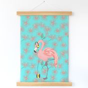 Walkman Flamingo Tea Towel