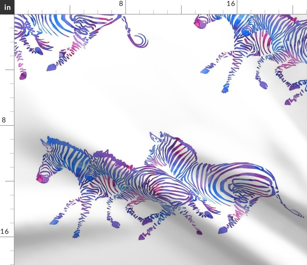 Running Purple Zebras 