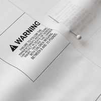 Safety Warning Label, 8-35, Woven Wraps