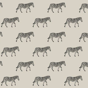 zebras on beige