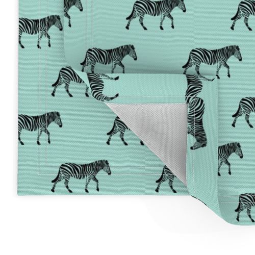 zebras on light blue