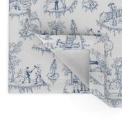 Zombie Toile - Blue on White