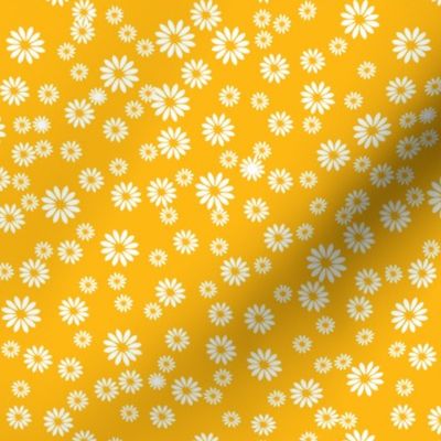 Tiny Daisies on Yellow