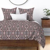 woven patchwork rusty