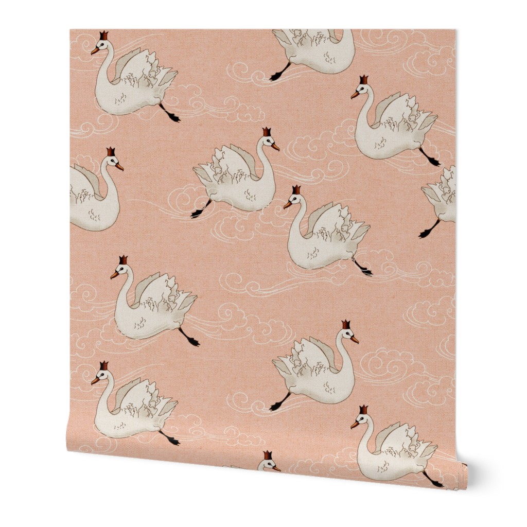 Valentine Swans (peach)