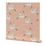 Valentine Swans (peach)