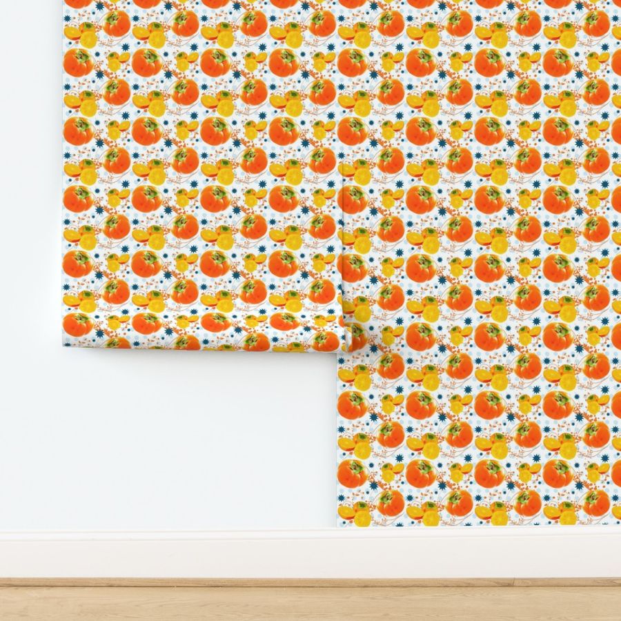 Watercolor Persimmon polka dot surprise