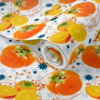 Watercolor Persimmon polka dot surprise