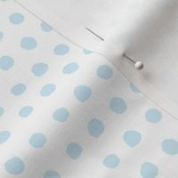 Pale Blue Watercolor Polka Dots