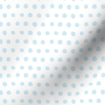 Pale Blue Watercolor Polka Dots