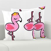flower flamingo pillows