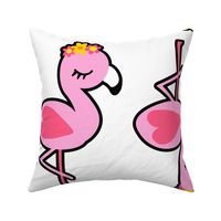 flower flamingo pillows