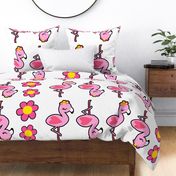 flower flamingo pillows