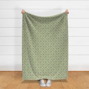 Avocado  Fabric on Grey Smaller