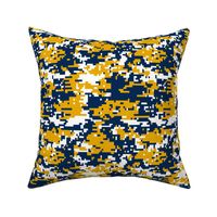 Blue Gold White Digital Camo