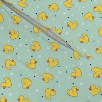 Rubber ducks and bubbles Yellow