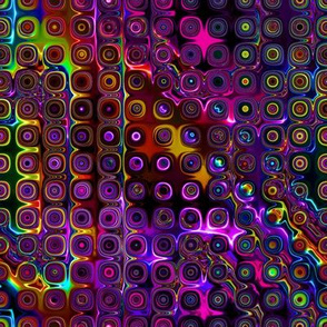 DISCO CLUB NEON LIGHTS  ROUNDED  SQUARES Touch of light