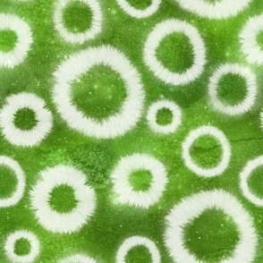 Shibori Circles Green