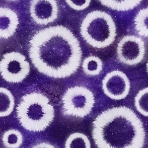 Shibori Circles Purple