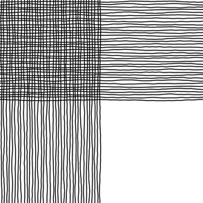 Grid lines – black white