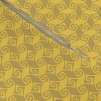 mini spiral trellis - wheat and gold