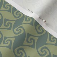 mini spiral trellis - sage and green slate