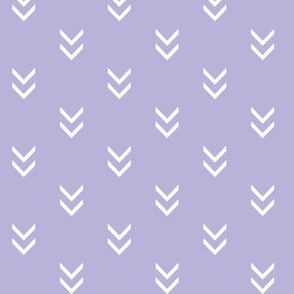 Direction- white on Lilac arrows - lavender pirple
