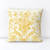 Faded Rococo Roses buttercup