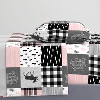 Fearfully and Wonderfully Made (90) - Moose Wholecloth (Pink, Grey, Black)