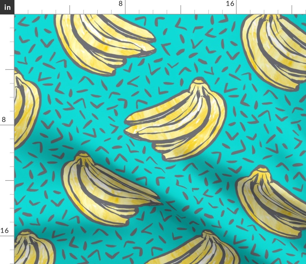 Go Bananas! - Teal - *large scale*