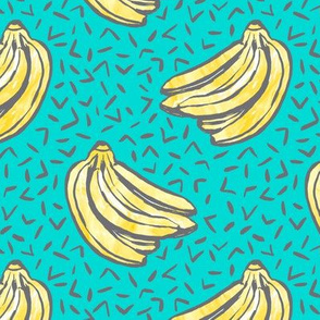Go Bananas! - Teal - *medium scale*