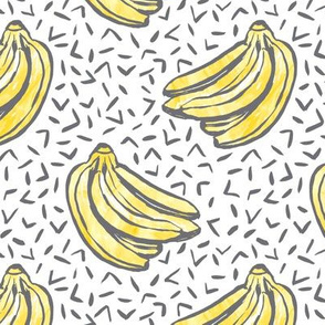 Go Bananas! - White - *medium scale*
