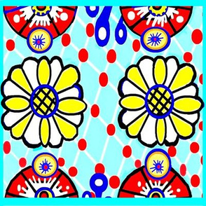 Talavera Daisy Tile