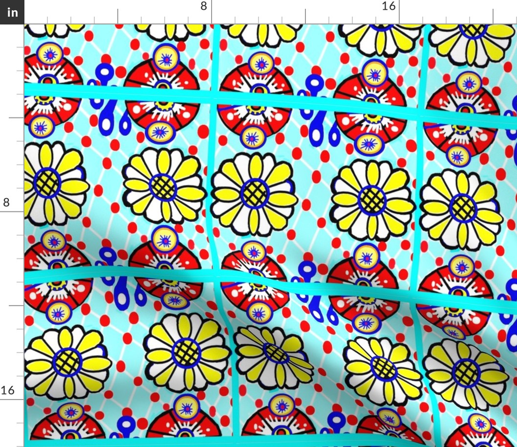 Talavera Daisy Tile